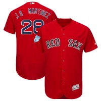 Boston Red Sox #28 J.D. Martinez Red 2019 Spring Training Flex Base Stitched MLB Jersey