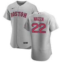Boston Boston Red Sox #22 Chris Mazza Men's Nike Gray Road 2020 Authentic Team MLB Jersey