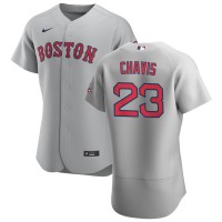 Boston Boston Red Sox #23 Michael Chavis Men's Nike Gray Road 2020 Authentic Team MLB Jersey