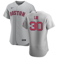 Boston Boston Red Sox #30 Tzu-Wei Lin Men's Nike Gray Road 2020 Authentic Team MLB Jersey