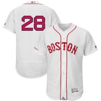 Boston Boston Red Sox #28 J.D. Martinez Majestic Alternate Authentic Collection Flex Base Player Jersey White