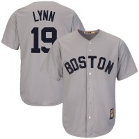 Boston Boston Red Sox #19 Fred Lynn Majestic Cooperstown Collection Cool Base Player Jersey Gray