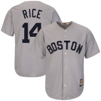 Boston Boston Red Sox #14 Jim Rice Majestic Cooperstown Collection Cool Base Player Jersey Gray