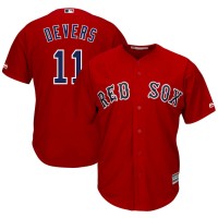 Boston Boston Red Sox #11 Rafael Devers Majestic Alternate Official Cool Base Player Jersey Scarlet