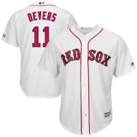Boston Boston Red Sox #11 Rafael Devers Majestic Home Official Cool Base Player Jersey White