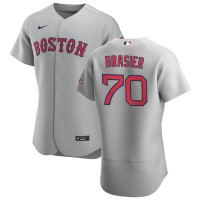 Boston Boston Red Sox #70 Ryan Brasier Men's Nike Gray Road 2020 Authentic Team MLB Jersey