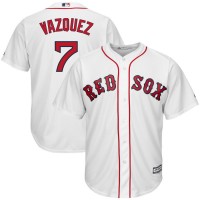 Boston Boston Red Sox #7 Christian Vazquez Majestic Home Cool Base Player Jersey White