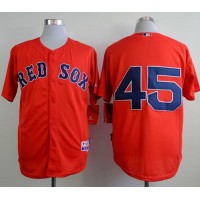 Boston Red Sox #45 Pedro Martinez Red Cool Base Stitched MLB Jersey