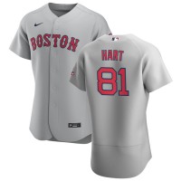 Boston Boston Red Sox #81 Kyle Hart Men's Nike Gray Road 2020 Authentic Team MLB Jersey