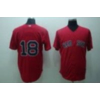 Boston Red Sox #18 Matsuzake Daisuke Stitched Red MLB Jersey