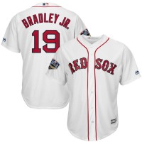 Boston Boston Red Sox #19 Jackie Bradley Jr. Majestic 2018 World Series Cool Base Player Jersey White