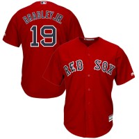 Boston Boston Red Sox #19 Jackie Bradley Jr. Majestic Alternate Official Cool Base Player Jersey Scarlet