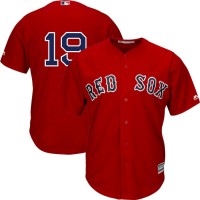 Boston Boston Red Sox #19 Jackie Bradley Jr. Majestic Alternate Official Replica Cool Base Player Jersey Scarlet