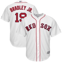 Boston Boston Red Sox #19 Jackie Bradley Jr. Majestic Home Official Cool Base Replica Player Jersey White