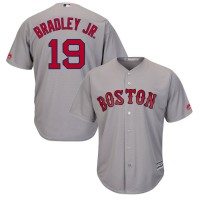 Boston Boston Red Sox #19 Jackie Bradley Jr. Majestic Official Cool Base Player Jersey Gray