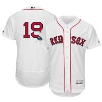 Boston Boston Red Sox #19 Jackie Bradley Jr. Majestic 2018 Postseason Home Authentic Flex Base Player Jersey White