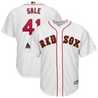 Boston Boston Red Sox #41 Chris Sale Majestic 2019 Gold Program Cool Base Player Jersey White
