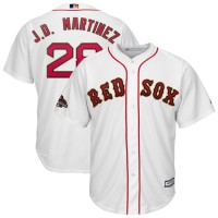 Boston Boston Red Sox #28 J.D. Martinez Majestic 2019 Gold Program Cool Base Player Jersey White
