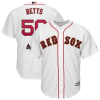 Boston Boston Red Sox #50 Mookie Betts Majestic 2019 Gold Program Cool Base Player Jersey White