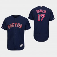 Boston Red Sox #17 Nathan Eovaldi Navy Blue Flexbase Authentic Collection Stitched MLB Jersey