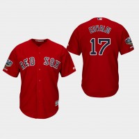 Boston Red Sox #17 Nathan Eovaldi Red New Cool Base 2018 World Series Stitched MLB Jersey