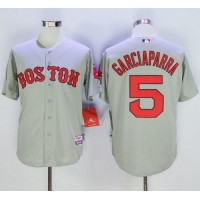 Boston Red Sox #5 Nomar Garciaparra Grey Cool Base Stitched MLB Jersey