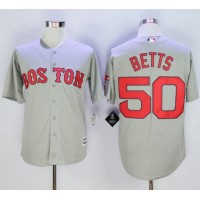 Boston Red Sox #50 Mookie Betts Grey New Cool Base Stitched MLB Jersey