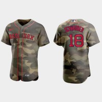 Boston Boston Red Sox #18 Kyle Schwarber Men's Nike 2021 Armed Forces Day Authentic MLB Jersey -Camo