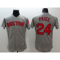 Boston Red Sox #24 David Price Grey Flexbase Authentic Collection Stitched MLB Jersey