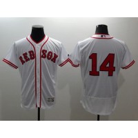 Boston Red Sox #14 Jim Rice White Flexbase Authentic Collection Cooperstown Stitched MLB Jersey
