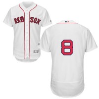 Boston Red Sox #8 Carl Yastrzemski White Flexbase Authentic Collection Stitched MLB Jersey