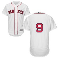 Boston Red Sox #9 Ted Williams White Flexbase Authentic Collection Stitched MLB Jersey