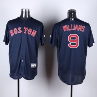 Boston Red Sox #9 Ted Williams Navy Blue Flexbase Authentic Collection Stitched MLB Jersey