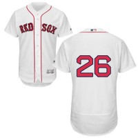 Boston Red Sox #26 Wade Boggs White Flexbase Authentic Collection Stitched MLB Jersey