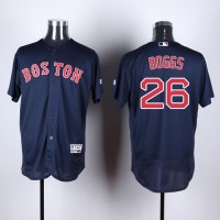 Boston Red Sox #26 Wade Boggs Navy Blue Flexbase Authentic Collection Stitched MLB Jersey
