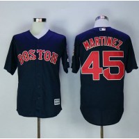 Boston Red Sox #45 Pedro Martinez Navy Blue New Cool Base Stitched MLB Jersey