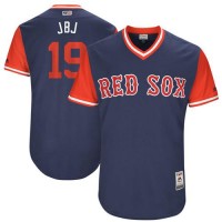 Boston Red Sox #19 Jackie Bradley Jr Navy 