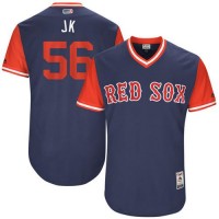 Boston Red Sox #56 Joe Kelly Navy 