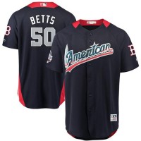 Boston Red Sox #50 Mookie Betts Navy Blue 2018 All-Star American League Stitched MLB Jersey