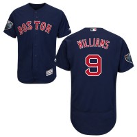 Boston Red Sox #9 Ted Williams Navy Blue Flexbase Authentic Collection 2018 World Series Stitched MLB Jersey