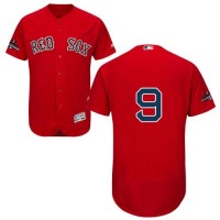 Boston Red Sox #9 Ted Williams Red Flexbase Authentic Collection 2018 World Series Champions Stitched MLB Jersey