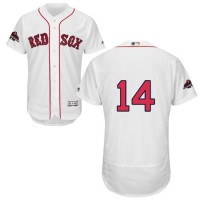 Boston Red Sox #14 Jim Rice White Flexbase Authentic Collection 2018 World Series Champions Stitched MLB Jersey