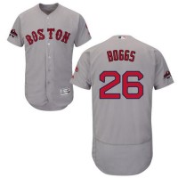 Boston Red Sox #26 Wade Boggs Grey Flexbase Authentic Collection 2018 World Series Champions Stitched MLB Jersey