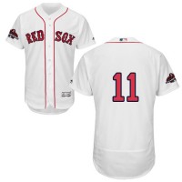 Boston Red Sox #11 Rafael Devers White Flexbase Authentic Collection 2018 World Series Champions Stitched MLB Jersey