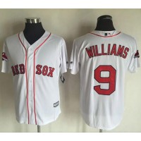 Boston Red Sox #9 Ted Williams White New Cool Base 2018 World Series Champions Stitched MLB Jersey