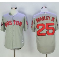 Boston Red Sox #25 Jackie Bradley Jr Grey New Cool Base 2018 World Series Champions Stitched MLB Jersey
