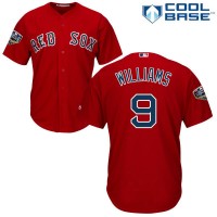 Boston Red Sox #9 Ted Williams Red New Cool Base 2018 World Series Stitched MLB Jersey
