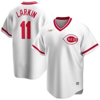 Cincinnati Cincinnati Reds #11 Barry Larkin Nike Home Cooperstown Collection Player MLB Jersey White