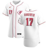 Cincinnati Cincinnati Reds #17 Brian Goodwin Men's Nike White Home 2020 Authentic Player MLB Jersey