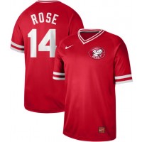 Nike Cincinnati Reds #14 Pete Rose Red Authentic Cooperstown Collection Stitched MLB Jersey